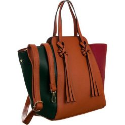 Shopperka camelowa Parisac 2762/NB. Torebki klasyczne Parisac, bez wzorów, ze skóry ekologicznej, bez dodatków. Za 109.99 zł.