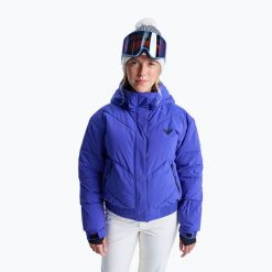 Kurtka snowboardowa damska ROXY Snow Shimmer. Niebieskie kurtki narciarskie Roxy, na zimę, l, bez wzorów, z materiału, bez kaptura, snowboardowy. Za 799.99 zł.