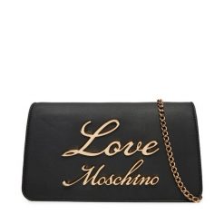 Torebka LOVE MOSCHINO. Czarne kopertówki Love Moschino, bez wzorów, wizytowe, bez dodatków. Za 449.99 zł.