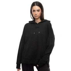 Damska Bluza Z Kapturem Her TR. Czarne bluzy Puma, l, bez wzorów, z bawełny, bez ramiączek, z kapturem. Za 129.09 zł.
