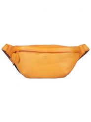 Bellicci Skórzana saszetka "Kenia" w kolorze żółtym - 32 x 15 x 5 cm rozmiar: onesize. Żółte nerki i saszetki Bellicci, bez wzorów, z materiału, sportowe, bez dodatków. Za 158.84 zł.