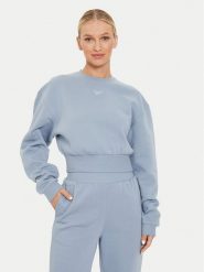 Reebok Bluza Fleece Coverup 100076122 Niebieski Regular Fit. Niebieskie bluzy Reebok, s, bez wzorów, z bawełny, bez kaptura. Za 159.99 zł.