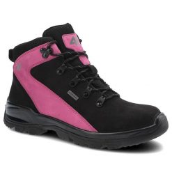 Czarne Buty Trekkingowe 4F Damskie Wygodne Obuwie. Czarne botki 4f, z materiału, bez zapięcia. Za 309.00 zł.
