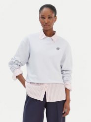 Tommy Hilfiger Bluza Script WW0WW49418 Błękitny Regular Fit. Niebieskie bluzy bez kaptura Tommy Hilfiger, l, bez wzorów, z bawełny, bez kaptura. Za 369.99 zł.