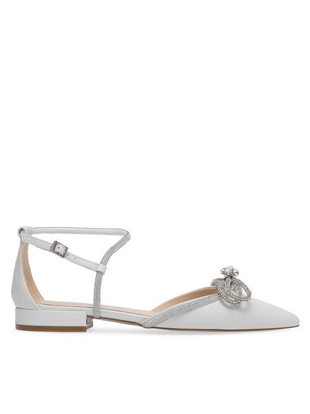 Eva Minge Sandały COMO-V1381-813-1 Biały. Białe sandały Eva Minge, bez wzorów, ze skóry, bez obcasa, na płaskiej podeszwie, bez zapięcia. Za 219.99 zł.