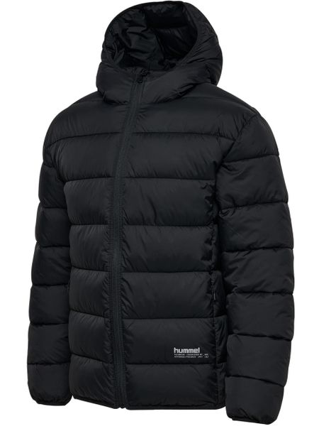 Kurtka Hummel. Czarne kurtki Hummel, xl, bez wzorów, z materiału, klasyczne, bez kaptura. Za 313.00 zł.