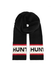 Hunter Szalik HTR-U4-001-AW24 Czarny. Czarne szaliki i kominy Hunter, bez wzorów, z syntetyku. Za 89.99 zł.