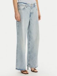 Calvin Klein Jeans Jeansy LV047F663G Niebieski Loose Fit. Niebieskie jeansy Calvin Klein Jeans, bez wzorów, z bawełny. Za 409.99 zł.
