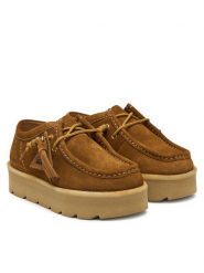 Clarks Śniegowce Meare Walla Mid 26328096 Brązowy. Brązowe śniegowce Clarks, bez wzorów, ze skóry, bez zapięcia. Za 479.99 zł.