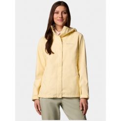 Płaszcz przeciwdeszczowy damski Columbia Arcadia II. Żółte kurtki przeciwdeszczowe Columbia, s, bez wzorów, bez kaptura, trekkingowe. W wyprzedaży za 364.65 zł.