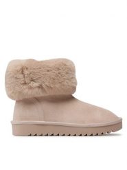 Jenny Fairy Botki WS5918-05 Beżowy. Brązowe botki Jenny Fairy, bez wzorów, z materiału, bez obcasa, na płaskiej podeszwie, bez zapięcia. Za 109.99 zł.