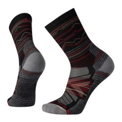 Skarpety trekkingowe Smartwool Hike Light Cushion Mountain Pattern Crew. Czarne skarpetki Smartwool, bez wzorów. Za 80.99 zł.