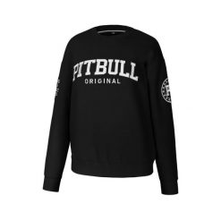 Bluza damska Pitbull z kapturem oversize Tyrian. Czarne bluzy PITBULL, xl, bez wzorów, sportowe, bez ramiączek, z kapturem. W wyprzedaży za 130.90 zł.