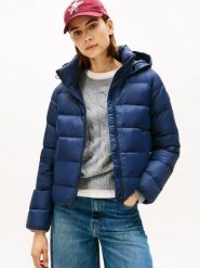 Tommy Hilfiger kurtka pikowana Kobiety niebieski, S. Niebieskie kurtki Tommy Hilfiger, s, bez wzorów, z puchu, klasyczne. Za 649.95 zł.