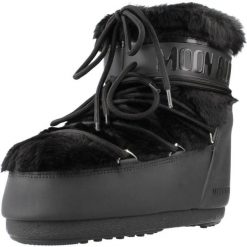 Buty MOON BOOT MB ICON LOW FAUX FUR Czarny. Czarne buty trekkingowe Moon Boot, bez wzorów, bez zapięcia, trekkingowe. Za 1,092.99 zł.
