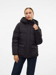 Vero Moda Kurtka zimowa w kolorze czarnym rozmiar: M. Czarne kurtki Vero Moda, na zimę, m, bez wzorów, z puchu, bez kaptura. Za 172.78 zł.