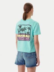 Quiksilver T-Shirt EQWZT03181 Turkusowy. Niebieskie t-shirty Quiksilver, xs, bez wzorów, z bawełny, bez kołnierzyka, bez ramiączek. Za 59.99 zł.