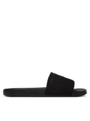 Calvin Klein Klapki Nemo - Canvas Signature Logo Sliders HW0HW02960 Czarny. Czarne klapki Calvin Klein, bez wzorów, z materiału, bez obcasa, bez zapięcia. Za 189.99 zł.