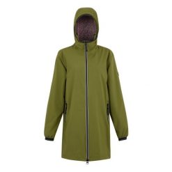 Damska Kurtka Wodoodporna Lioka. Zielone kurtki Regatta, m, bez wzorów, z materiału, z kapturem. Za 489.99 zł.