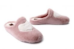 MANITU 320220-42 rosa, kapcie damskie. Czerwone kapcie Manitu, bez wzorów. Za 199.90 zł.