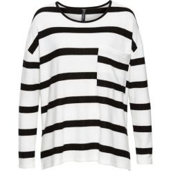 Bluza dzianinowa bonprix czarno-biały w paski. Bluzy marki INOVIK. Za 74.99 zł.