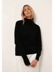 Just Cashmere Kaszmirowy golf w kolorze czarnym rozmiar: S. Czarne swetry Just Cashmere, s, bez wzorów, z kaszmiru, bez ramiączek. Za 268.55 zł.