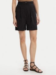 Max Mara Beachwear Bermudy Sultano 2516141019 Czarny Relaxed Fit. Czarne szorty Max Mara Beachwear, bez wzorów, z bawełny. Za 759.99 zł.