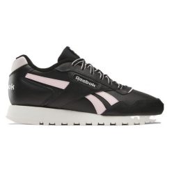Buty treningowe damskie Reebok Glide. Czarne buty treningowe Reebok, bez wzorów, z materiału, bez zapięcia, trekkingowe. Za 147.49 zł.