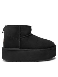 EMU Australia Śniegowce Stinger Micro Flatform W13082 Czarny. Czarne śniegowce Emu Australia, bez wzorów, ze skóry, bez zapięcia. Za 689.00 zł.