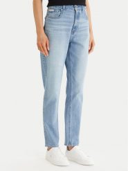 Calvin Klein Jeans Jeansy LV047E787G Niebieski Mom Fit. Niebieskie jeansy Calvin Klein Jeans, bez wzorów, z bawełny. Za 409.99 zł.