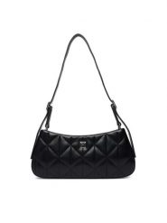 Calvin Klein Torebka Quilted Small Shoulder Bag LV04F3327G Czarny. Czarne torebki klasyczne Calvin Klein, bez wzorów, ze skóry, bez dodatków. Za 489.99 zł.