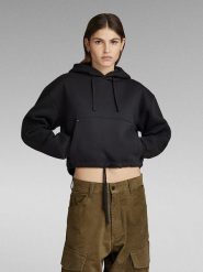 G-Star Bluza w kolorze czarnym rozmiar: XXS. Czarne bluzy G-Star, xxs, bez wzorów, retro, bez ramiączek, z kapturem. Za 123.25 zł.