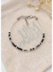 Atelier MIU Pozłacana bransoletka rozmiar: onesize. Czarne bransoletki atelier MIU, z perłą, pozłacane. Za 41.95 zł.