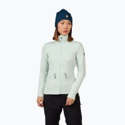 Bluza damska Rossignol Blackside Fleece Fz. Niebieskie bluzy Rossignol, bez wzorów, sportowe, bez ramiączek, bez kaptura. Za 319.99 zł.