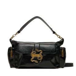 Torebka Just Cavalli. Czarne torebki klasyczne Just Cavalli, bez wzorów, klasyczne, bez dodatków. Za 649.99 zł.