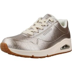 Buty SKECHERS UNO SHININ BRIGHT Srebrny. Szare buty trekkingowe Skechers, z syntetyku, bez zapięcia. Za 407.99 zł.