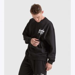 Bluza DIADORA SWEATSHIRT CREW MANIFESTO. Czerwone bluzy bez kaptura Diadora, m, bez wzorów, z bawełny, bez kaptura. Za 119.99 zł.