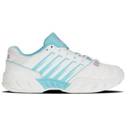 Buty do tenisa damskie K-Swiss Bigshot Light 4 Allcourt. Białe buty do biegania K-SWISS, bez wzorów, z materiału, bez zapięcia, do biegania. Za 531.80 zł.