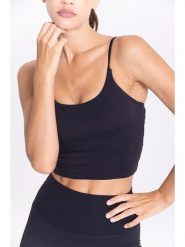 Onamaste Top sportowy w kolorze czarnym rozmiar: S/M. Czarne topy sportowe Onamaste, m, bez wzorów, z materiału, outdoorowe. Za 126.99 zł.