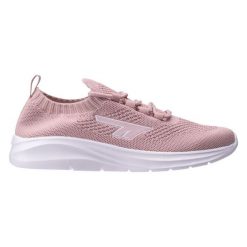 Buty Hi-Tec Rilon 92800654312 różowe. Czerwone buty treningowe bez wzorów, z materiału, bez zapięcia. Za 146.19 zł.