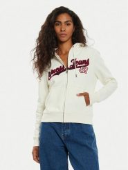 Guess Jeans Bluza W4BQ03 KC811 Różowy Regular Fit. Czerwone bluzy Guess Jeans, xs, z aplikacjami, z bawełny, bez kaptura. Za 209.99 zł.