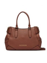 LOVE MOSCHINO Torebka JC4097PP1PLT1200 Brązowy. Brązowe torebki klasyczne Love Moschino, bez wzorów, ze skóry, bez dodatków. Za 1,059.00 zł.