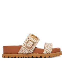 Klapki Liu Jo. Brązowe klapki Liu Jo, bez wzorów, bez obcasa, bez zapięcia. Za 469.99 zł.