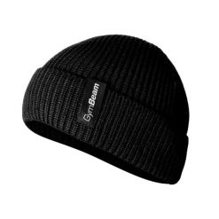 Czapka unisex zimowa czarna Alpine. Czarne czapki zimowe GYMBEAM, bez wzorów, z materiału, klasyczne. Za 50.90 zł.