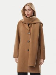MICHAEL Michael Kors Płaszcz wełniany 77A7146M22 Brązowy jasny Regular Fit. Brązowe płaszcze MICHAEL Michael Kors, na zimę, l, bez wzorów, z wełny, bez kaptura. Za 2,179.00 zł.