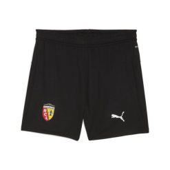 Młodzieżowe szorty RC Lens 25/26 PUMA Black White. Biała szorty Puma, bez wzorów, ze lnu, młodzieżowe. Za 179.00 zł.