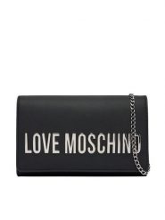 LOVE MOSCHINO Torebka JC4103PP0OKD000B Czarny. Czarne kopertówki Love Moschino, bez wzorów, ze skóry, wizytowe, bez dodatków. Za 699.99 zł.