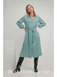 Josephine & Co Sukienka "Suzette" w kolorze zielonym rozmiar: 42. Zielone sukienki Josephine & Co, bez wzorów, z tkaniny, bez kołnierzyka, bez ramiączek, midi. Za 312.58 zł.