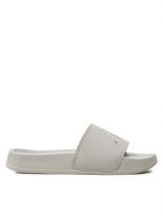 New Balance Klapki SWM200U3 Biały. Białe klapki New Balance, bez wzorów, ze skóry, bez obcasa, bez zapięcia. Za 169.99 zł.