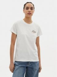 Lee T-Shirt Small Logo 112350196 Écru Regular Fit. T-shirty Lee, l, bez wzorów, z bawełny, bez kołnierzyka, bez ramiączek. Za 99.00 zł.
